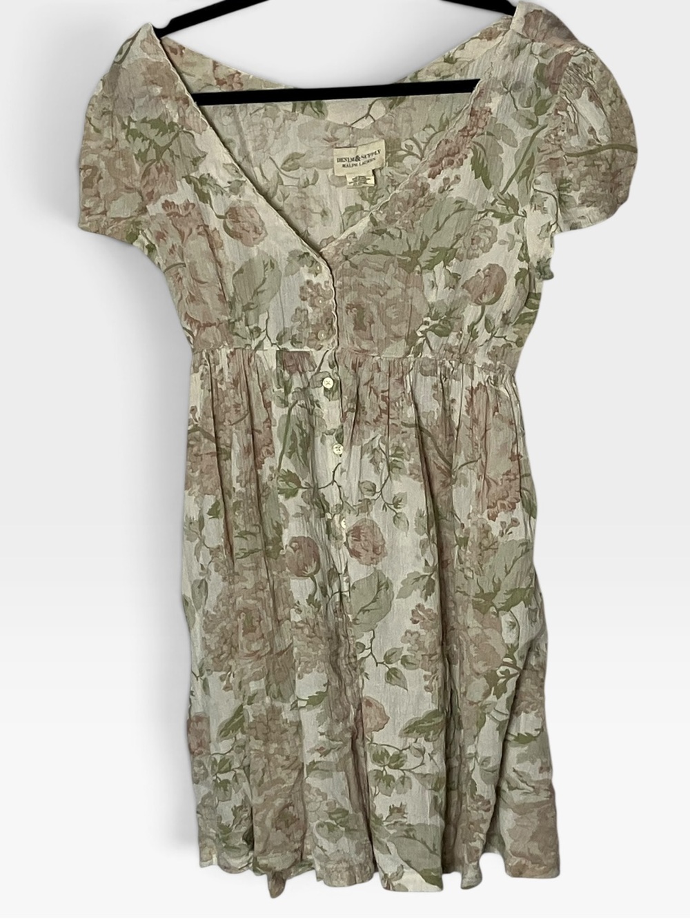 Denim & Supply Ralph Lauren Floral Print Babydoll Dress Small